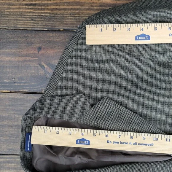 Stafford Essentials Men's Sport Coat Blazer Two Button Olive Wool Classic‎ 46R